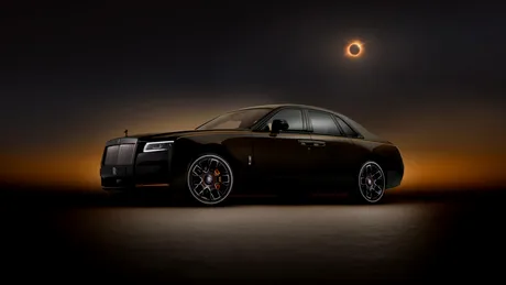 Rolls-Royce prezintă o ediție limitată pentru Ghost Balck Badge, inspirată de eclipsa solară - GALERIE FOTO