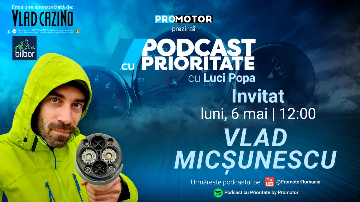 Luni, 6 mai, Vlad Micșunescu revine la „Podcast cu Prioritate” #43