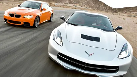 Confruntare germano-americană: BMW M3 dă piept cu Corvette Stingray