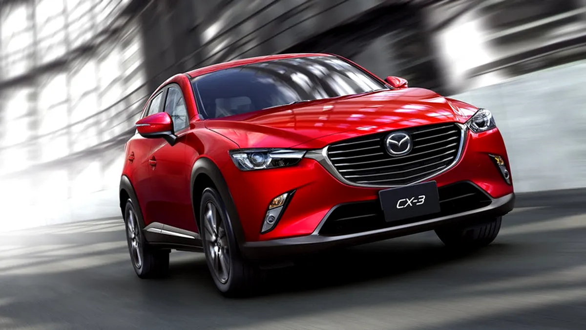 Noua Mazda CX-3: informaţii şi imagini oficiale cu rivalul lui Nissan Juke