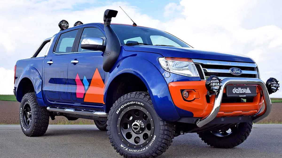 Ford Ranger Magic Orange e un mini monster truck european