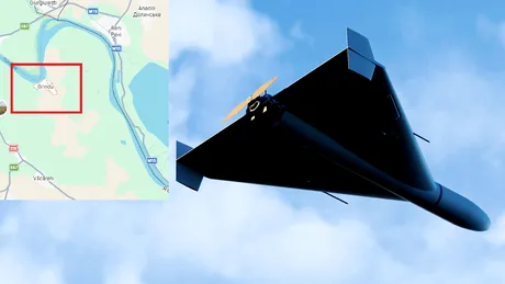 O dronă intrată în spațiul aerian al României s-a prăbușit în Tulcea. Avioane F-18 ridicate de la sol