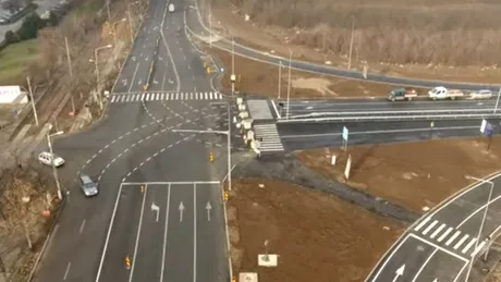 Legătura A3-Bucureşti ar putea fi inaugurată vineri. Imagini din dronă cu ultimele retuşuri - VIDEO