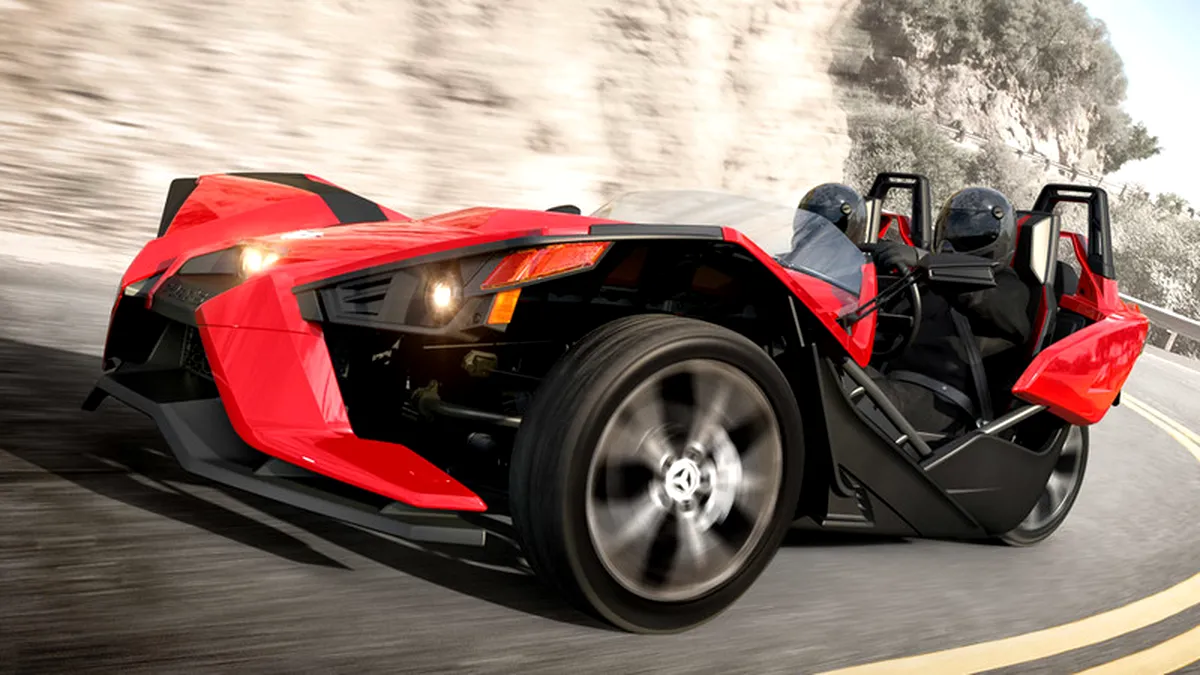 Noul Polaris Slingshot vrea să îţi facă pielea găină. În fiecare zi (VIDEO)