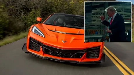 Video - Corvette ZR1X de 1.250 CP l-a impresionat pe Donald Trump la centrul secret General Motors