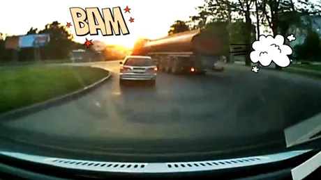 VIDEO: Cum răstoarnă ruşii o cisternă de combustibil?
