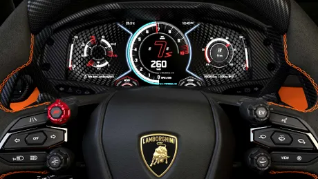 Lamborghini dezvăluie primele fotografii cu interiorul succesorului lui Aventador