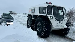 Video / ISU Călărași scoate la intervenție SHERP, utilajul ucrainean care trece prin zăpadă ca un tanc