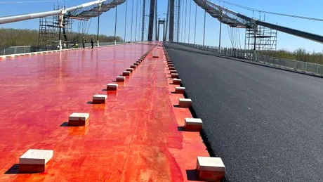 Noi imagini cu Podul de la Brăila: autoritățile susțin că lucrările sunt aproape gata