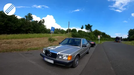 Cum decurge un test de viteză pe Autobahn cu un Mercedes 190 D din 1988