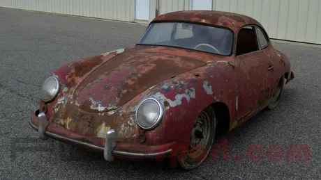 Un Porsche 356 Coupe din 1952 aflat într-o stare deplorabilă se vinde cu 73.000 de euro - GALERIE FOTO