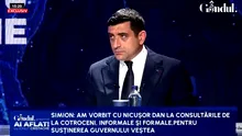 George Simion dezvăluie că s-a văzut cu Nicușor Dan la „întâlniri informale” în timpul formării Guvernului. Liderul AUR susține că Veștea și Tomac au încercat să spargă partidul: l-au chemat pe Murad la Vila Lac