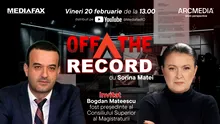 OFF The Record. Judecător Bogdan Mateescu: Jalonul PNRR privind pensiile magistraților putea fi reglat în 5 minute