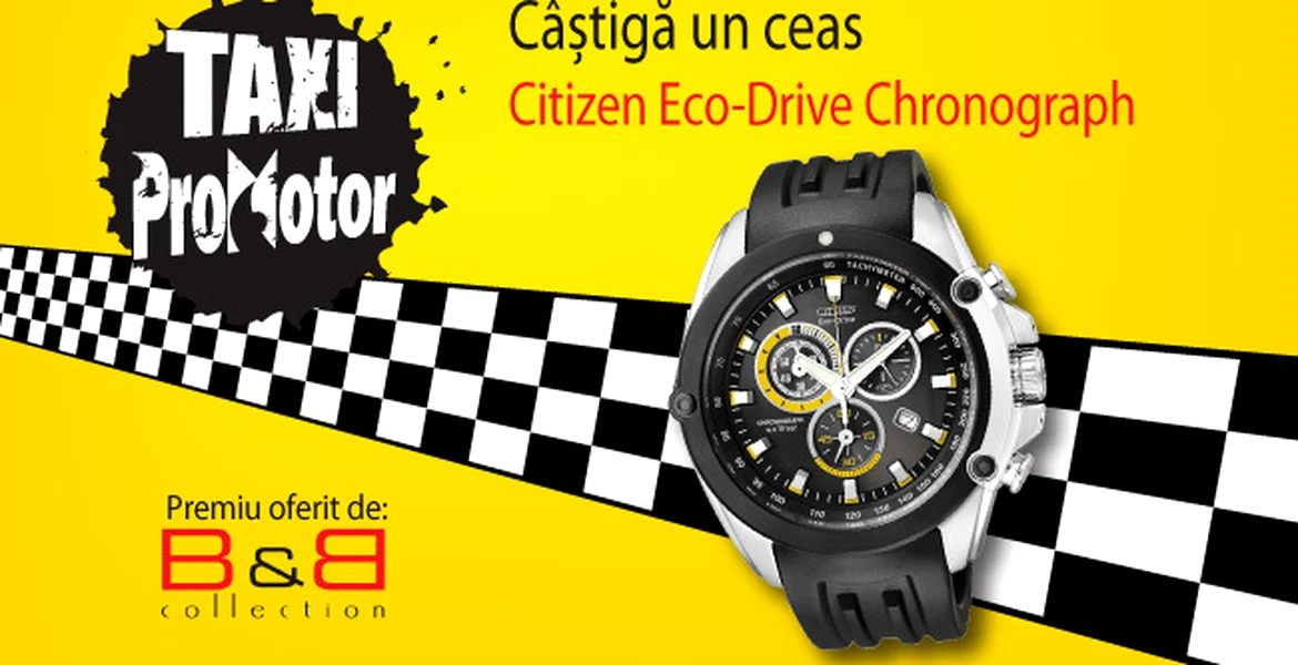 Concurs ProMotor: Câştigă un ceas de mână Citizen Eco-Drive Chronograph!