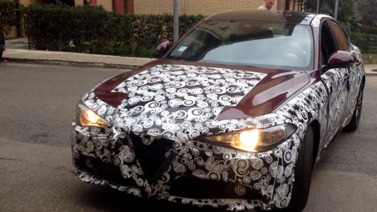 Noua Alfa Romeo Giulia a ieşit la ”joacă” pe străzile din Perugia. GALERIE FOTO