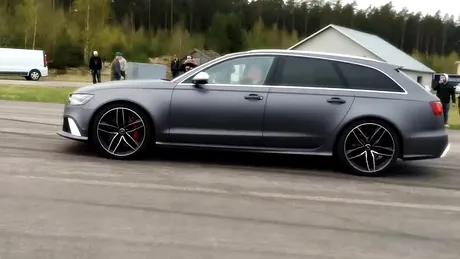 BMW M5 cu 700 CP vs Audi RS6 cu 690 CP. Un fel de înfruntarea titanilor [VIDEO]