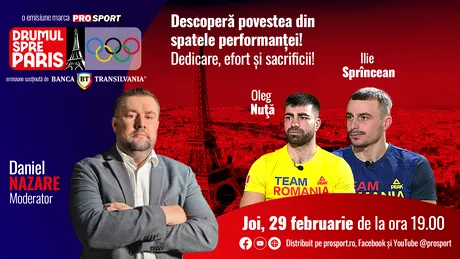 Ilie Sprîncean şi Oleg Nuţă, invitații emisiunii „Drumul spre Paris” de joi, 29 februarie, de la ora 19:00