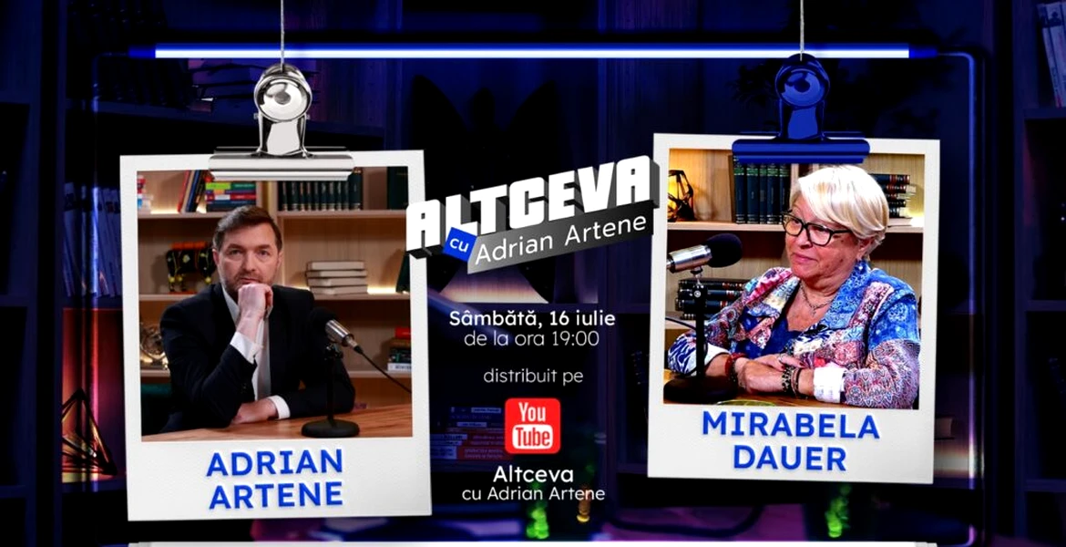 Mirabela Dauer este invitată la podcastul ALTCEVA cu Adrian Artene