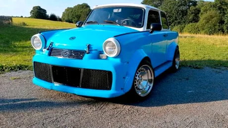 Acesta este cel mai puternic Trabant scos vreodată la vânzare: motor de 400 CP și sistem NOS