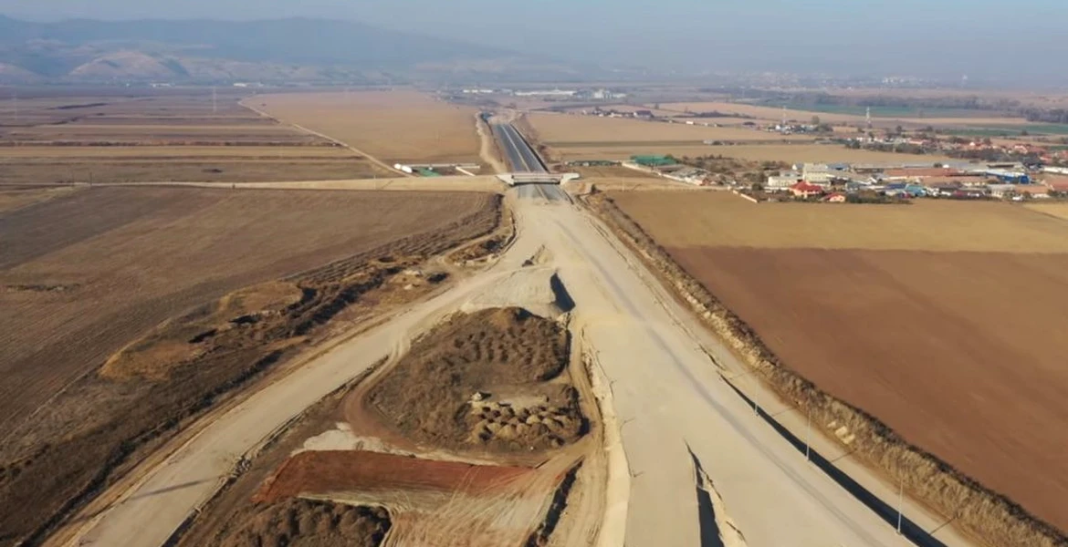 Filmare din dronă: cum arată viitoarea autostradă A10 Sebes-Turda