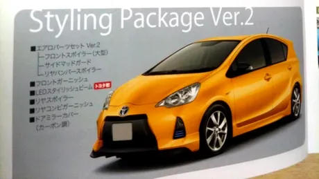 Scurgeri pe internet: iată primele imagini cu noua Toyota Prius C