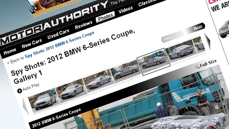 Poze spion noi cu noua generaţie BMW Seria 6