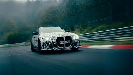 BMW pregătește lansarea noul M3 CS Touring. Primele imagini oficiale cu break-ul performant