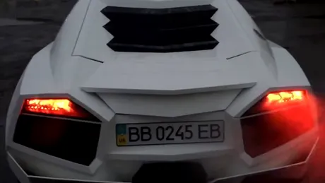 Un Mitsubishi Eclipse transformat într-o limuzină Lamborghini Reventon - GALERIE FOTO-VIDEO