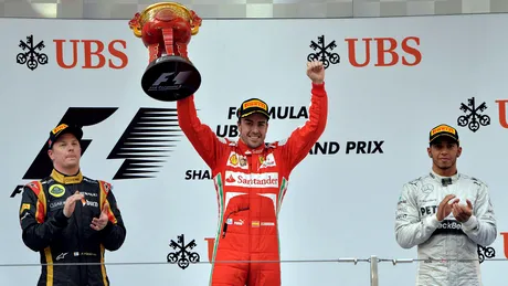 Fernando Alonso a câştigat primul său Mare Premiu de F1 din 2013, în China