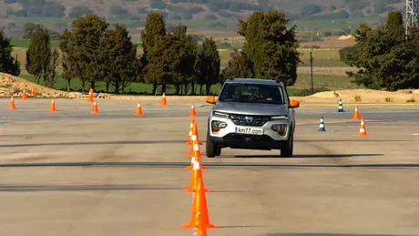 VIDEO: Cum s-a descurcat modelul electric Dacia Spring la testul de slalom?