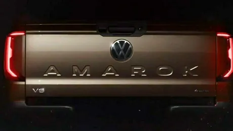 Volkswagen ne dezvăluie partea posterioară a viitoarei generații Amarok (cu video)