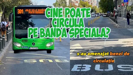 2025: Cine are voie să circule pe banda destinată transportului în comun? Regulile din noul Cod Rutier