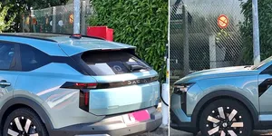 Foto – Dacia Striker, surprinsă din nou în trafic. Noul model a fost fotografiat chiar într-o stație GPL