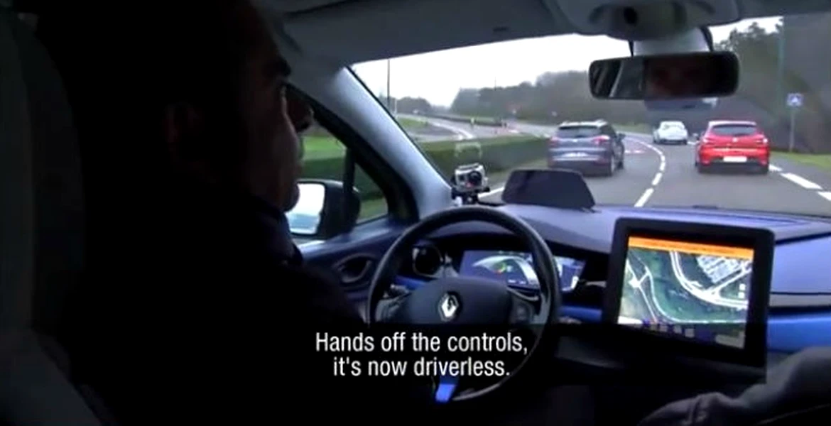 VIDEO: cum testează boss-ul Renault o maşină autonomă