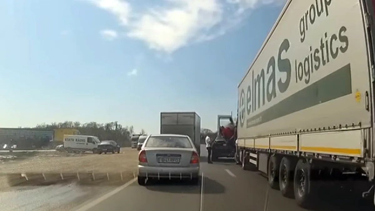 Şofer de TIR vs. şofer de BMW X6. După lupta asta cineva o să plece plângând [VIDEO]