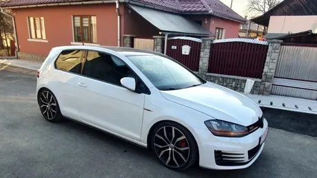 Volkswagen Golf GTI, daună totală în Germania, reparat și vândut în România