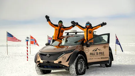 Nissan Ariya este prima mașină electrică ce a călătorit de la Polul Nord la Polul Sud