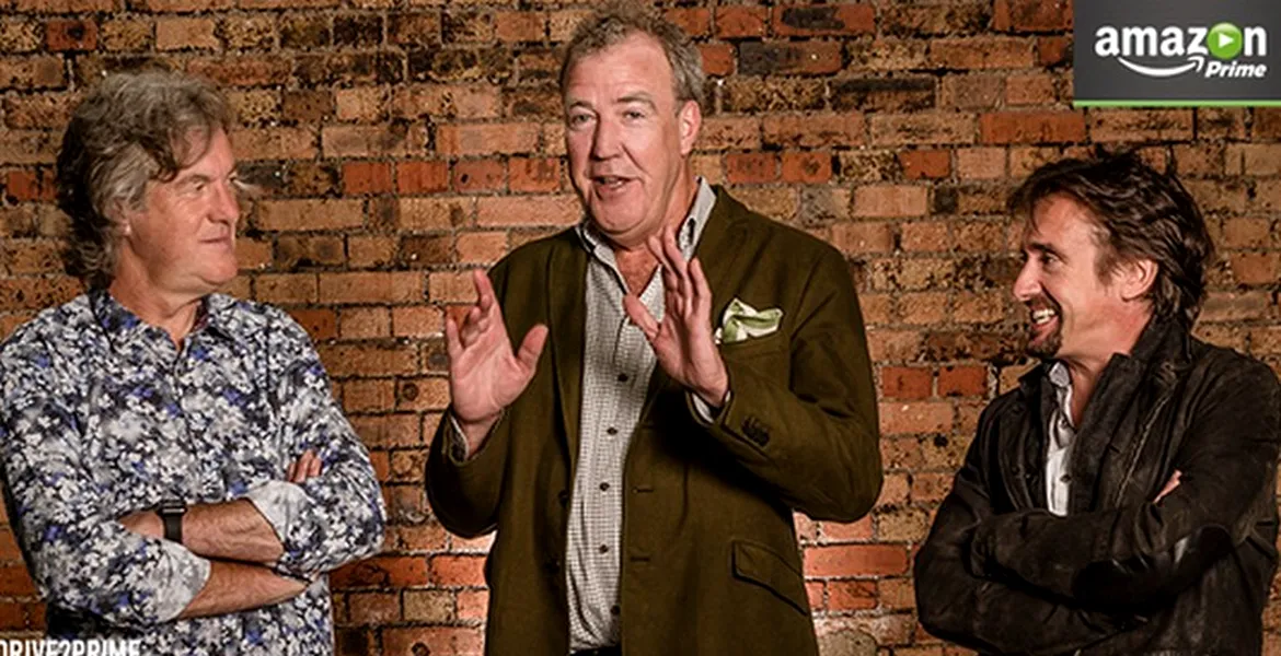 E oficial: Clarkson, Hammond şi May vor avea un show auto pe Amazon Prime