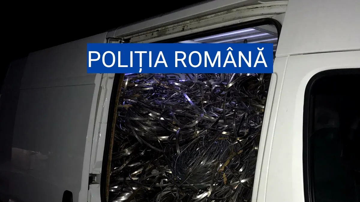 O captură de peste 3 tone de aluminiu, cupru şi alamă a fost depistată în autoutilitara unui craiovean - FOTO