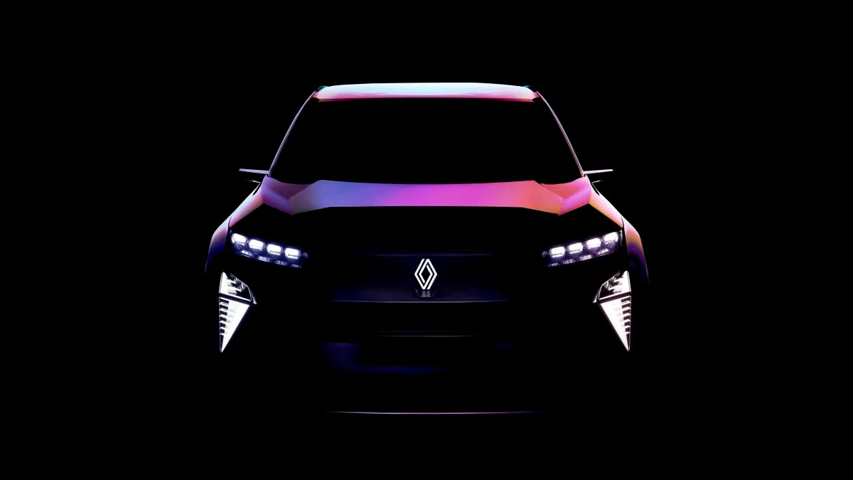 Teaser Renault cu un concept alimentat cu hidrogen, care va debuta în luna mai a acestui an