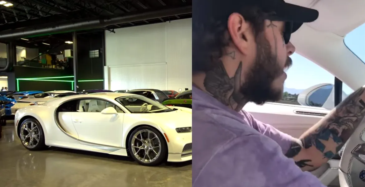 Rapperul Post Malone şi-a cumpărat un Bugatti Chiron de 3.000.000 de dolari