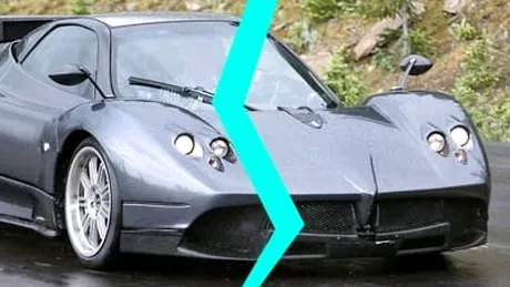 Accident pe autostradă cu Pagani C9