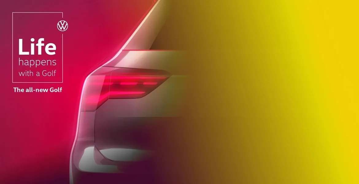 Teaser cu noul Volkswagen Golf, înainte de lansarea de pe 24 octombrie – FOTO