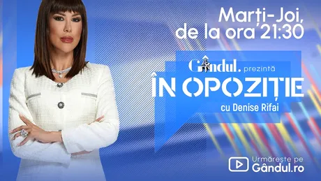 „În Opoziție cu Denise Rifai” apare pe Gândul.ro – prima emisiune de dezbateri politice pentru alegerile din 2024