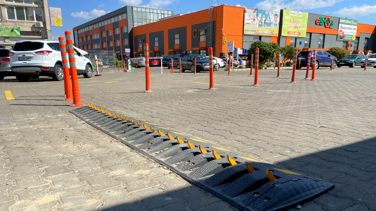 Măsură radicală în Iași. Limitator de viteză cu țepi pentru șoferii care nu respectă semnele de circulație