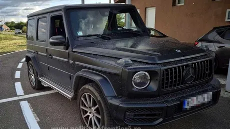 Mercedes-Benz Clasa G de 200.000 de euro, descoperit la granița României. Ce au mai găsit polițiștii