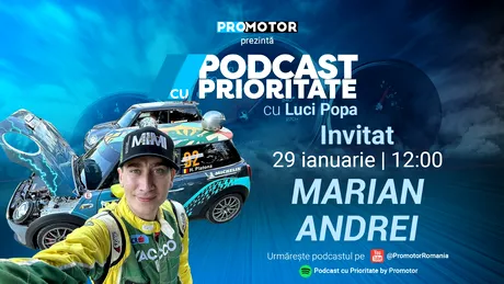 „Podcast cu Prioritate” îl are ca invitat pe Marian Andrei. Ediția #31 apare luni, 29 ianuarie, ora 12:00