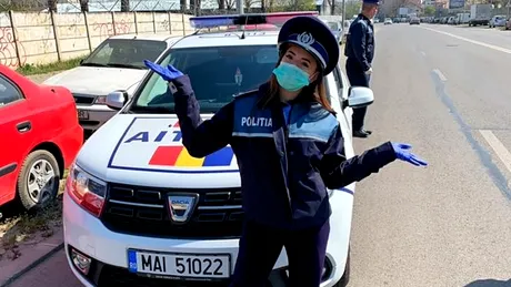 Gimnasta Larisa Iordache, agent la Poliția Rutieră. Cum a fost prima ei zi pe stradă?