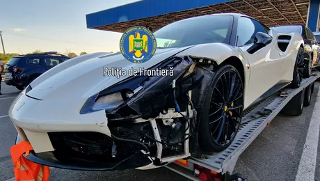 Bulgar oprit cu un Ferrari 488 GTB căutat de autoritățile elvețiene! Poliția de frontieră explică intervenția
