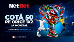 Cota 50 la orice pariu 1X2 pe Mondial (P)